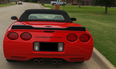 Спойлер крышки багажника Chevrolet Corvette 1997-2004 C5 ZR1 Style черный матовый фото