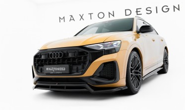 Тюнінг накладка (дифузор) на передній бампер Audi Q8 Mk1 рестайл фото