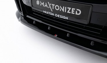 Передній дифузор на бампер BMW X4 G02 рестайл M-pack вер. 2 фото