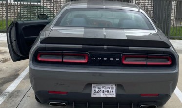 Спойлер на багажник Dodge Challenger srt style чорний матовий фото