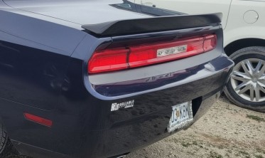 Спойлер на багажник Dodge Challenger srt style чорний глянц фото