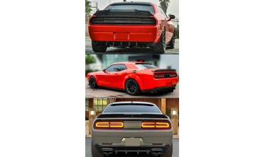 Бленда заднего стекла Dodge Challenger черный матовый фото