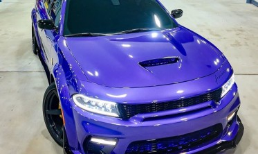 Тюнінговий дифузор переднього бампера Dodge Charger 2020-2023 wide body H Style фото