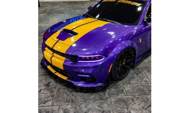 Тюнінговий дифузор переднього бампера Dodge Charger 2020-2023 wide body H Style фото