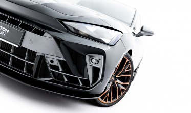 Тюнинг накладка на передний бампер Cupra Leon ST / Hatchback Mk1 2024- Street Pro фото