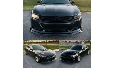 Тюнінговий дифузор переднього бампера Dodge Charger 2015-2023 v1 matt фото