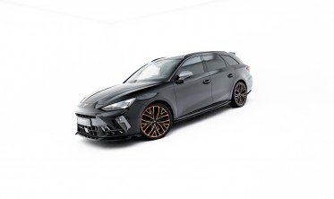 Тюнинговые нижние накладки (листвы) на пороги Cupra Leon ST / Hatchback Aero Mk1 вар. 1 фото