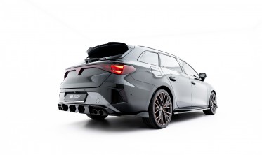 Тюнинговый диффузор Maxton-design заднего бампера Cupra Leon ST Mk1 (под двойные насадки) фото