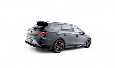Тюнинговый диффузор Maxton-design заднего бампера Cupra Leon ST Mk1 (под двойные насадки) фото