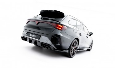Тюнинговый диффузор Maxton-design заднего бампера Cupra Leon ST Mk1 (под двойные насадки) фото