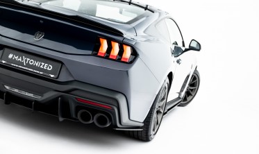 Боковые элероны на задний бампер Ford Mustang Mk7 Dark Horse серия Street Pro фото