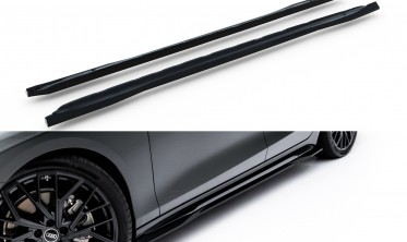Тюнинг диффузоры на пороги Audi A6 C9 S-line вар. 1 Maxton-design фото