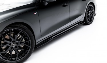 Тюнинг диффузоры на пороги Audi A6 C9 S-line вар. 1 Maxton-design фото
