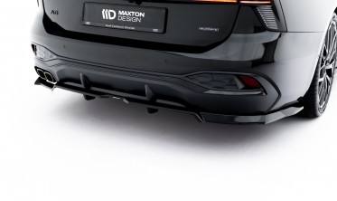 Тюнинг диффузор на задний бампер Audi A6 C9 S-line вар. 1 Maxton-design фото