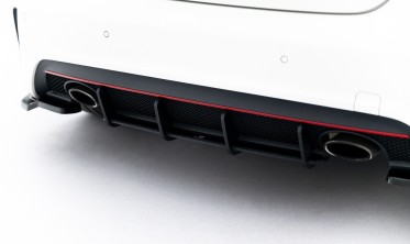 Центральний дифузор на задній бампер Mercedes A W176 AMG-Line серія Street Pro фото