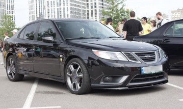 Диффузор переднего бампера Saab 9-3 Turbo X фото