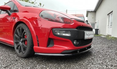 Тюнінговий дифузор під передній бампер Fiat Punto Evo Abarth фото