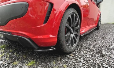 Тюнинговые накладки на бока заднего бампера Fiat Punto Evo Abarth фото