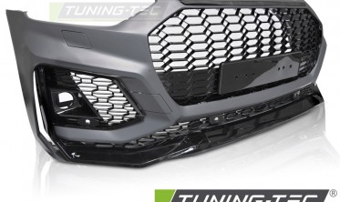 Тюнинговый передний бампер Audi Q5 2020-2024 в стиле RS фото