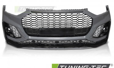 Тюнинговый передний бампер Audi Q5 2020-2024 в стиле RS фото