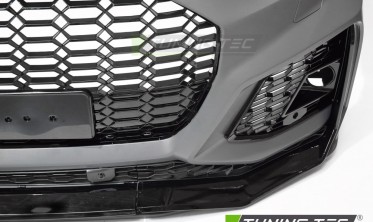 Тюнинговый передний бампер Audi Q5 2020-2024 в стиле RS фото