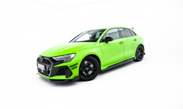 Тюнінг леза (накладки) під бокові пороги Audi RS3 8Y Sedan, Sportback вар. 2 фото