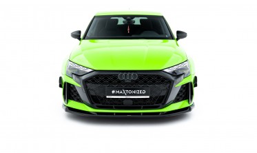 Тюнінговий спліттер на передній бампер Audi RS3 8Y Sedan, Sportback 2024- фото