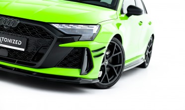 Тюнінговий спліттер на передній бампер Audi RS3 8Y Sedan, Sportback 2024- фото