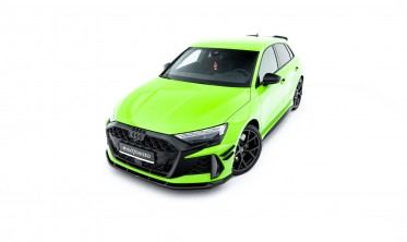 Тюнінговий спліттер на передній бампер Audi RS3 8Y Sedan, Sportback 2024- фото