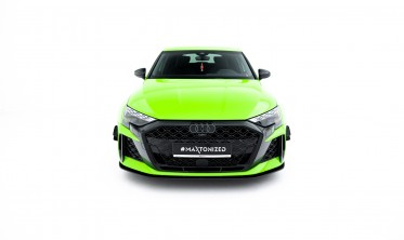 Тюнінг накладка на передній бампер Audi RS3 8Y Sedan, Sportback 2024- Street Pro фото