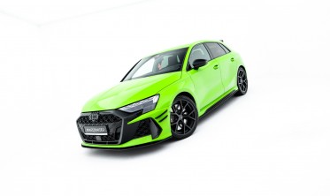 Тюнінг накладка на передній бампер Audi RS3 8Y Sedan, Sportback 2024- Street Pro фото