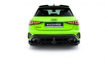 Дифузор на задній бампер Audi RS3 8Y Sportback рестайл вар. 1 (обвіс Maxton design) фото