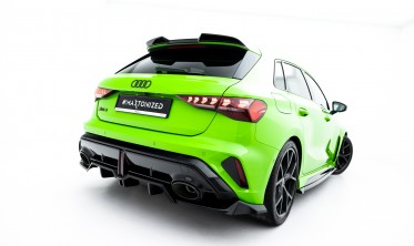Дифузор на задній бампер Audi RS3 8Y Sportback рестайл вар. 1 (обвіс Maxton design) фото