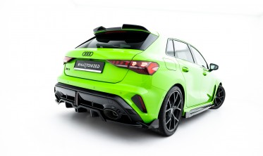 Тюнинг диффузор на задний бампер Audi RS3 8Y Sportback 2024- вар. 3 фото
