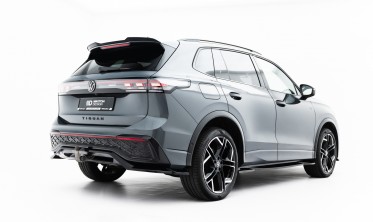 Тюнинг диффузор на задний бампер VW Tiguan Mk3 R-Line (Макстон) фото