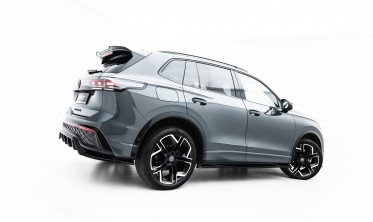 Тюнинг листвы под пороги VW Tiguan Mk3 R-Line накладки Макстон дизайн фото