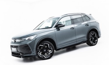 Тюнинг листвы под пороги VW Tiguan Mk3 R-Line накладки Макстон дизайн фото
