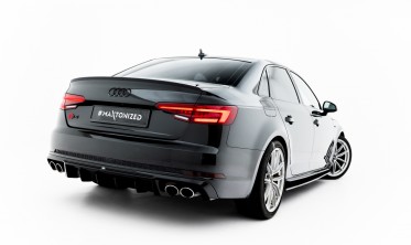 Тюнінг дифузор на задній бампер Audi S4 B9 2016-2019 фото