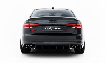 Тюнінг дифузор на задній бампер Audi S4 B9 2016-2019 фото