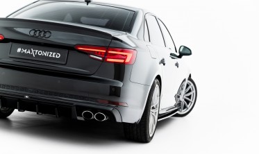 Тюнінг дифузор на задній бампер Audi S4 B9 2016-2019 фото