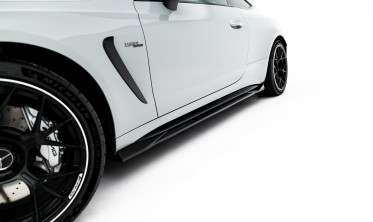 Накладки под боковые пороги Mercedes AMG CLE 53 Aero C236 Maxton-design тюнинг листвы фото