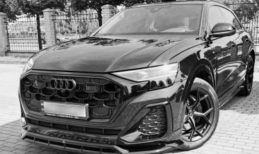 Тюнинговая накладка (юбка) на передний бампер Audi SQ8 / Q8 S-Line Mk1 рестайл фото