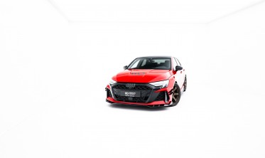 Карбоновая накладка на передний бампер Audi RS3 8Y рестайл Sedan фото