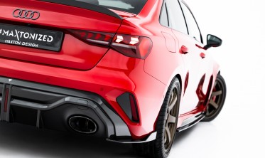 Карбоновый диффузор на задний бампер Audi RS3 8Y рестайл Sedan фото