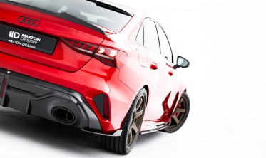 Карбоновые элероны на задний бампер Audi RS3 8Y рестайл Sedan фото
