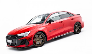 Карбоновые накладки на боковые пороги Audi RS3 8Y рестайл Sedan вар. 2 фото
