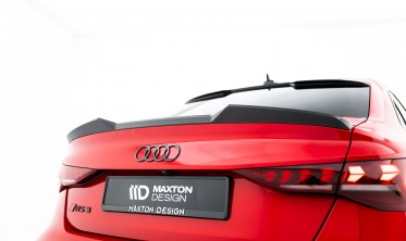 Карбоновий спойлер на кришку багажника Audi RS3 / S3 / A3 S-Line / A3 Sedan 8Y вар. 1 фото