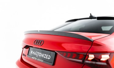 Тюнінг спойлер на багажник Audi RS3 / S3 / A3 S-Line / A3 Sedan 8Y карбон вар. 2 фото