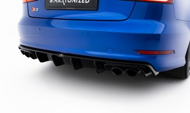 Тюнинговая накладка заднего бампера Audi S3 Sedan 8V дорест. фото
