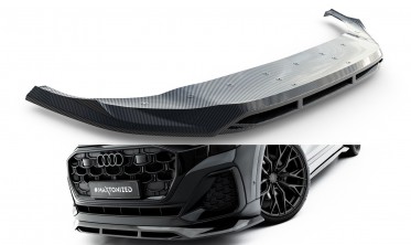 Карбонова накладка на передній бампер Audi SQ8 / Q8 S-Line Mk1 2023- фото
